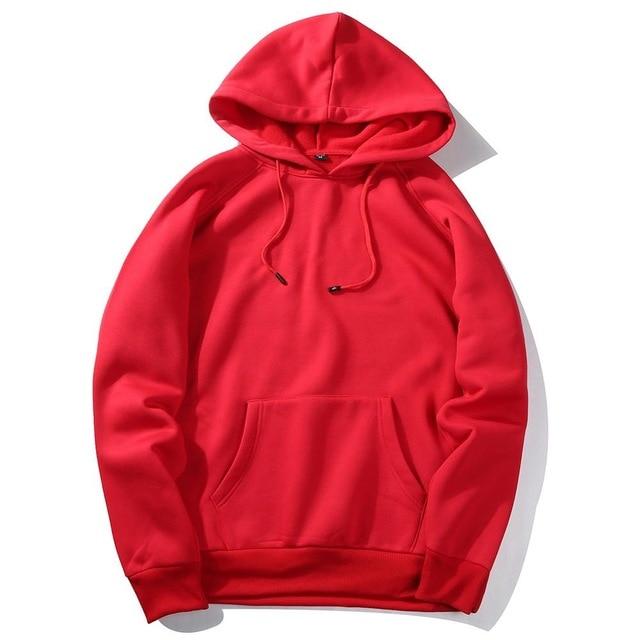 Men's Warm Fleece Hoodie Sweatshirt for Spring & Autumn