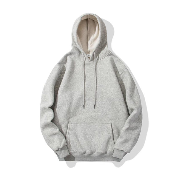 Men's Solid Color Casual Hoodie Sweatshirt Top