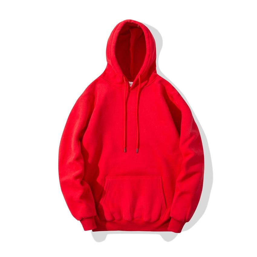 Men's Solid Color Casual Hoodie Sweatshirt Top