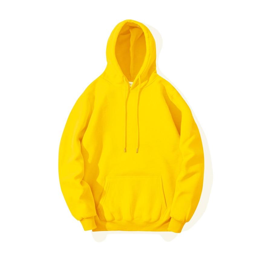 Men's Solid Color Casual Hoodie Sweatshirt Top
