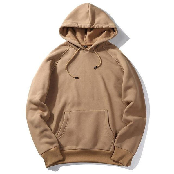 Men's Warm Fleece Hoodie Sweatshirt for Spring & Autumn