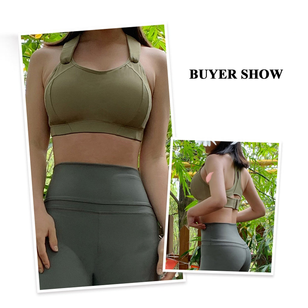 Women's Seamless High Impact Quick Drying Full Coverage Padded Sports Bra White