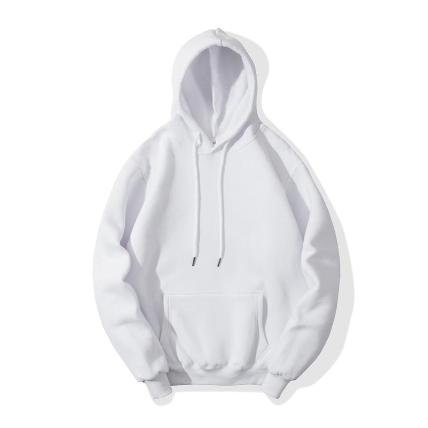 Men's Solid Color Casual Hoodie Sweatshirt Top