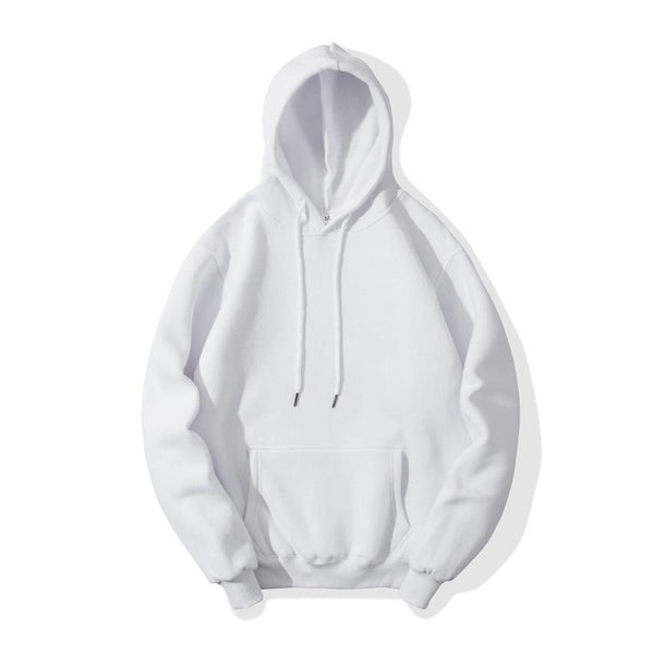Men's Solid Color Casual Hoodie Sweatshirt Top