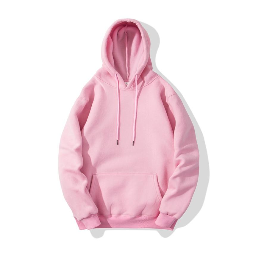 Men's Solid Color Casual Hoodie Sweatshirt Top