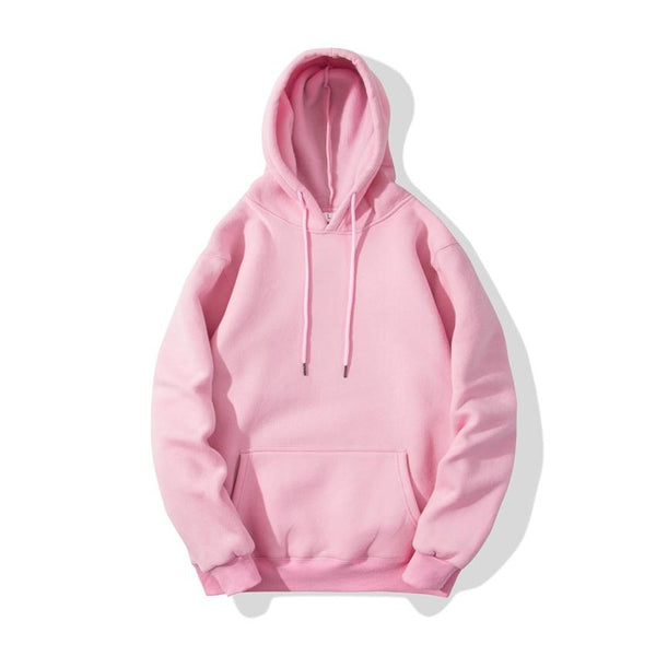 Men's Solid Color Casual Hoodie Sweatshirt Top