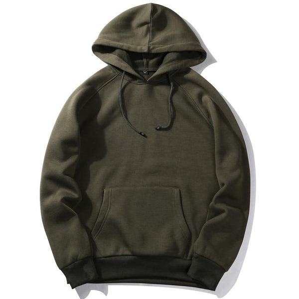 Men's Warm Fleece Hoodie Sweatshirt for Spring & Autumn