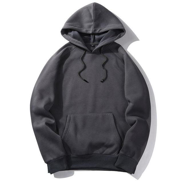 Men's Warm Fleece Hoodie Sweatshirt for Spring & Autumn