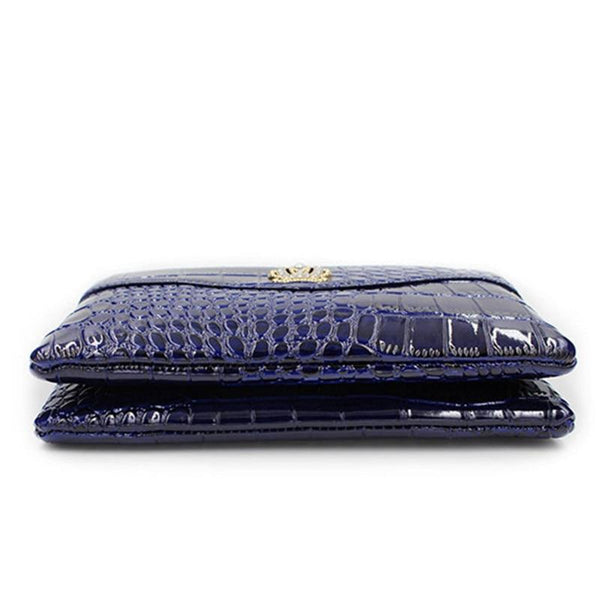 Pu Diamond Crown Crossbody Shoulder Zipper Handbag