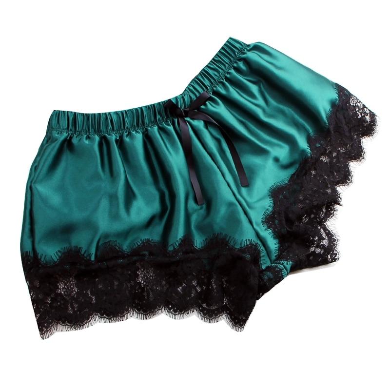 Women's Satin Spaghetti Strap Pajama Set - Cami Top & Shorts Combo