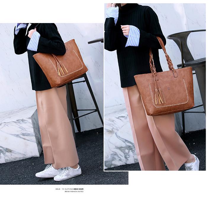Women Shoulder Bag Female Retro Daily Causal Totes Handbag