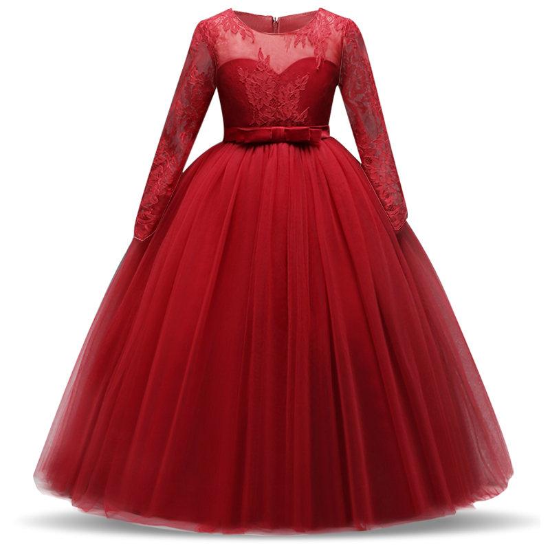 Girls' Embroidered Formal Ball Gown for Weddings & Parties