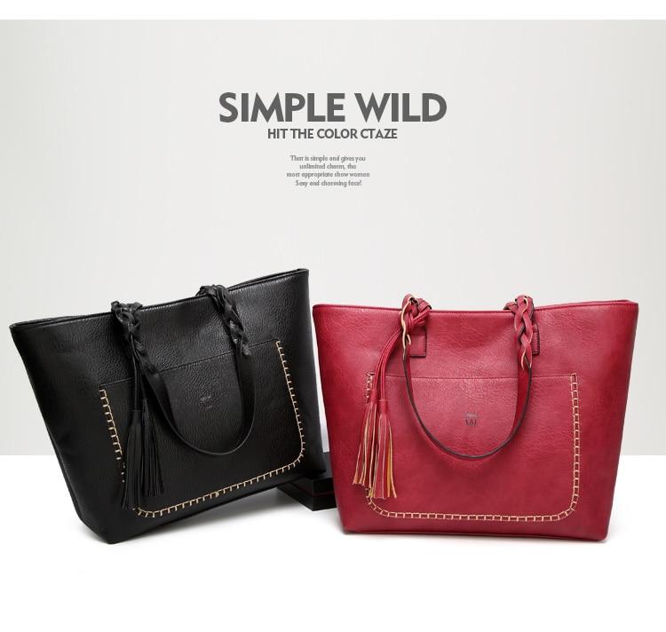 Women Shoulder Bag Female Retro Daily Causal Totes Handbag
