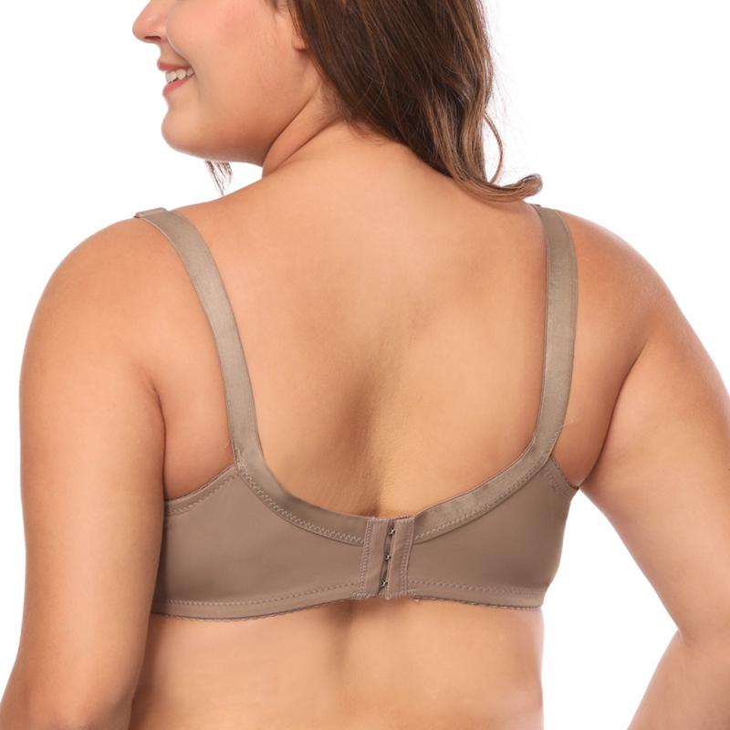 Plus Size Women Bra Full Cup Comfort Mother'S Underwear Classical Solid