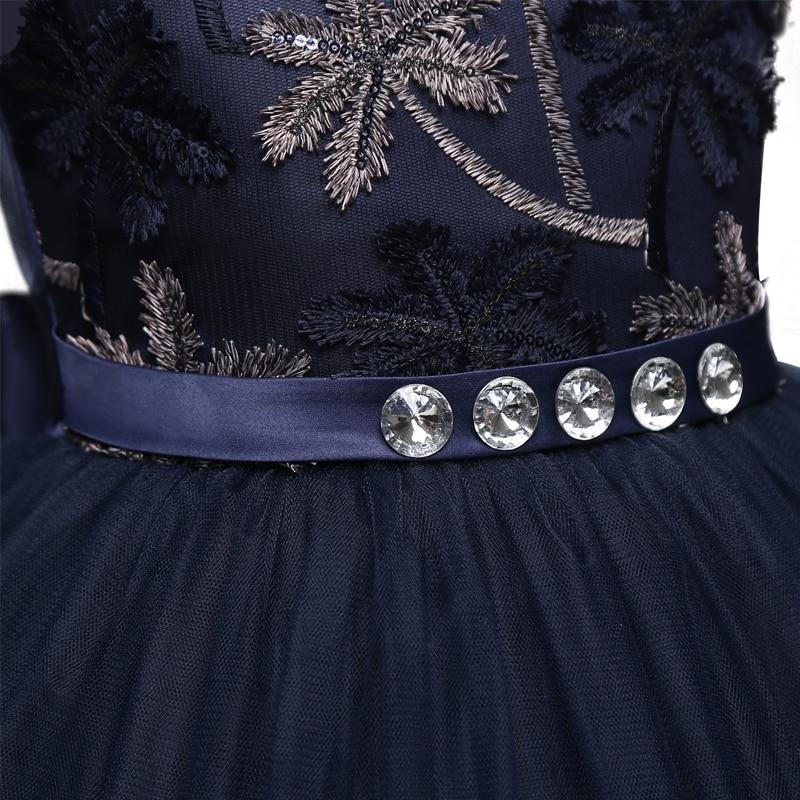 Girls' Embroidered Formal Ball Gown for Weddings & Parties