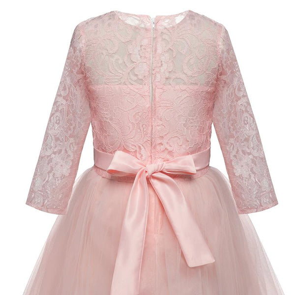 Girls' Embroidered Formal Ball Gown for Weddings & Parties