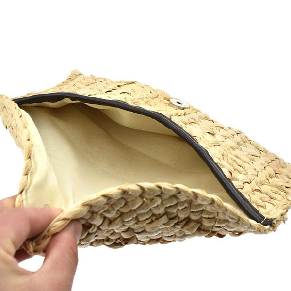 Summer Style Corn Peels Straw Handmade Bohemian Beach Bag