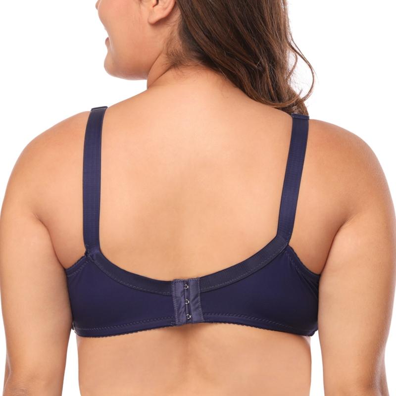 Plus Size Women Bra Full Cup Comfort Mother'S Underwear Classical Solid