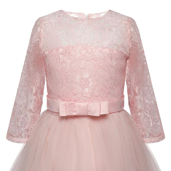 Girls' Embroidered Formal Ball Gown for Weddings & Parties