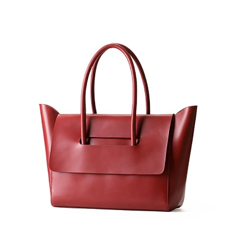 Women Bags Genuine Leather Handbag Bag Soft Leather Big Tote Shoulder Brief Work