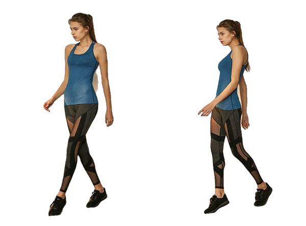 Dry Fit Crisscross Back Strappy Yoga Tops Blue Wourkout Clothes Activewear Built In Bra Gym Tank Tops For Women Running Shirts - Sheseelady
