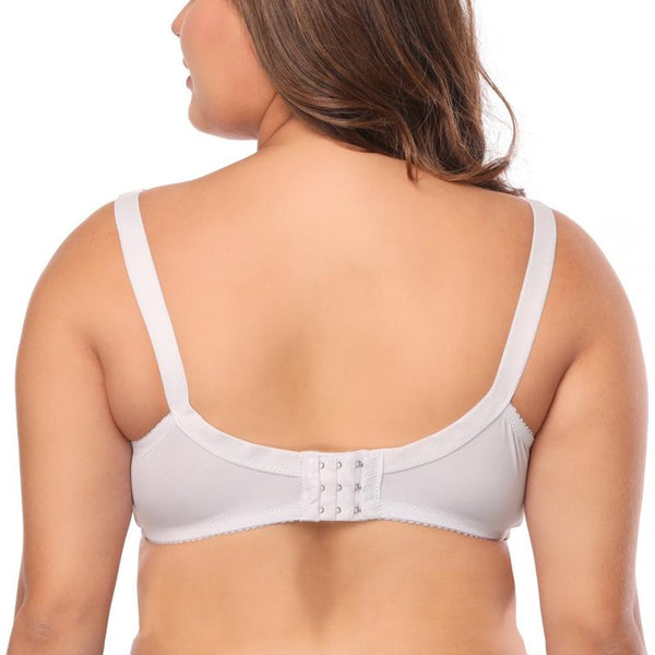 Plus Size Women Bra Full Cup Comfort Mother'S Underwear Classical Solid