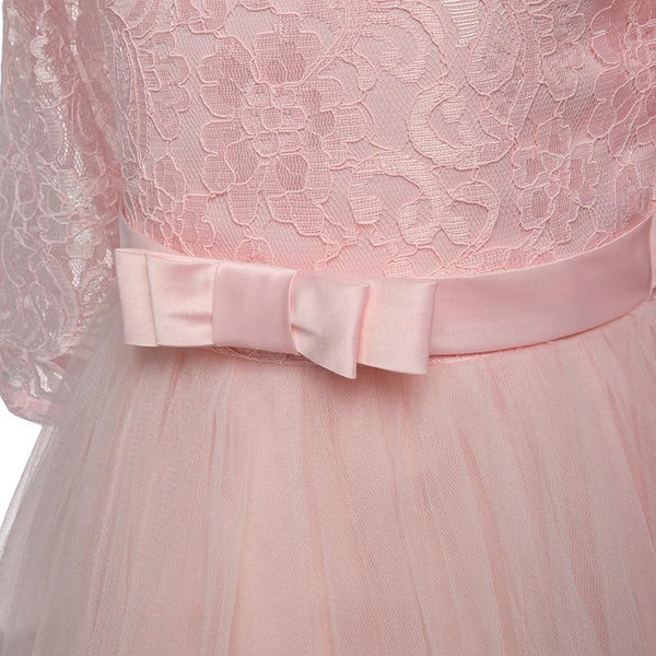 Girls' Embroidered Formal Ball Gown for Weddings & Parties