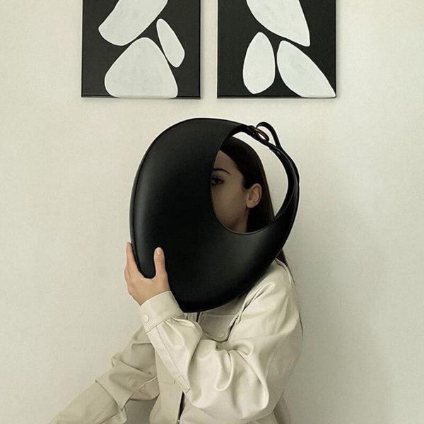 Fashion Luxury Handbags Women Crescent Shape Personality Large Capacity Underarm Bag