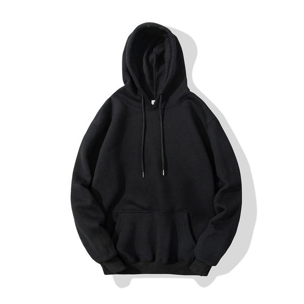 Men's Solid Color Casual Hoodie Sweatshirt Top