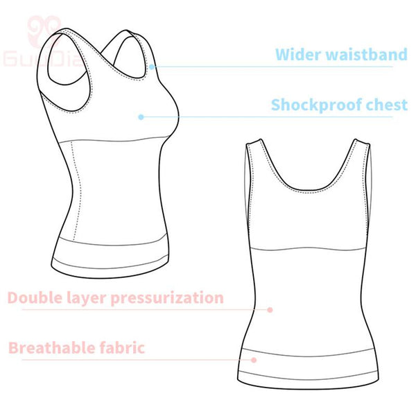 Vest Slimming Body Posture Elastic Abdomen Vests Shapewear Sleeveless Tank Top Shirts