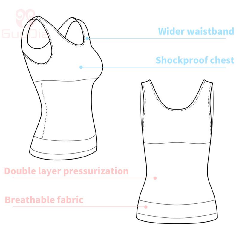 Vest Slimming Body Posture Elastic Abdomen Vests Shapewear Sleeveless Tank Top Shirts