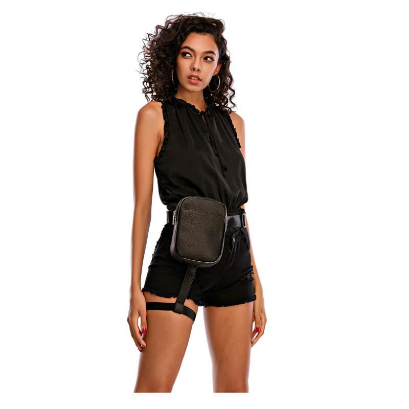 Women Drop Leg Bag Motorcycle Riding Hip Belt Waist Bags