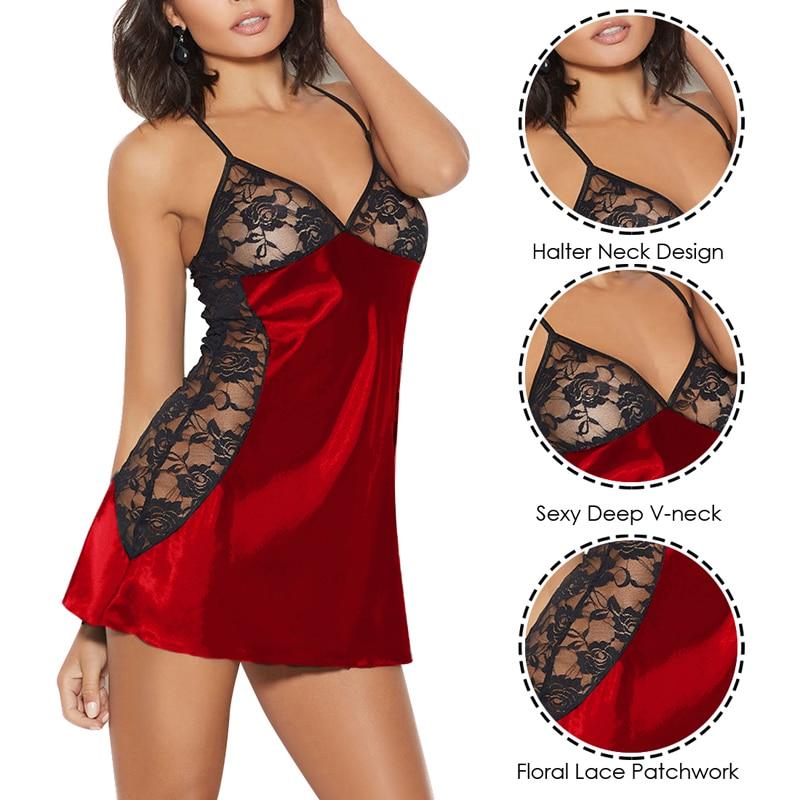 Women Sexy Pajamas Silk Thin V-neck Sleeveless Top and Shorts Set