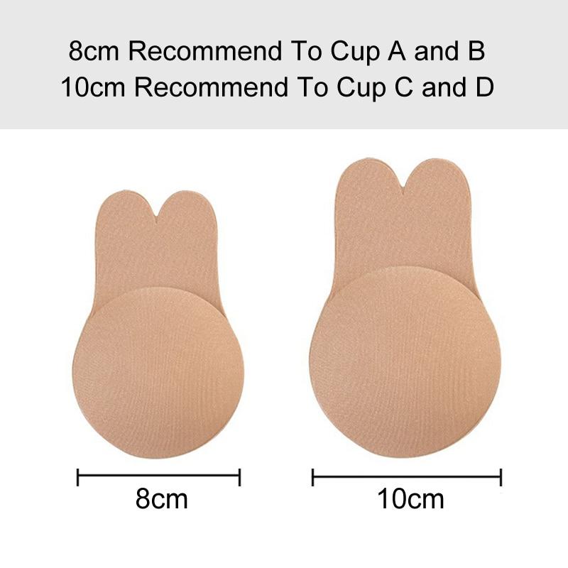 Invisible Push Up Bra Strapless Bras Dress Wedding Party Sticky Self-Adhesive Silicone Brassiere Breathable Deep U Bra Dropship - Sheseelady