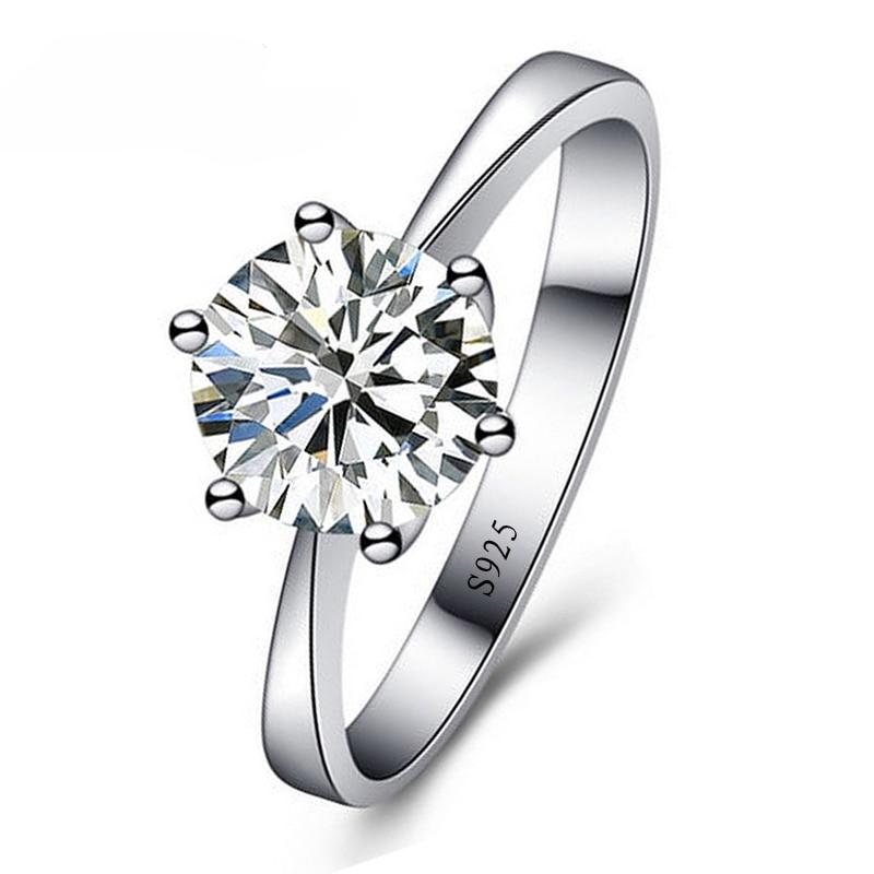 Romantic Wedding Rings Jewelry Cubic Zirconia 925 Sterling Main image