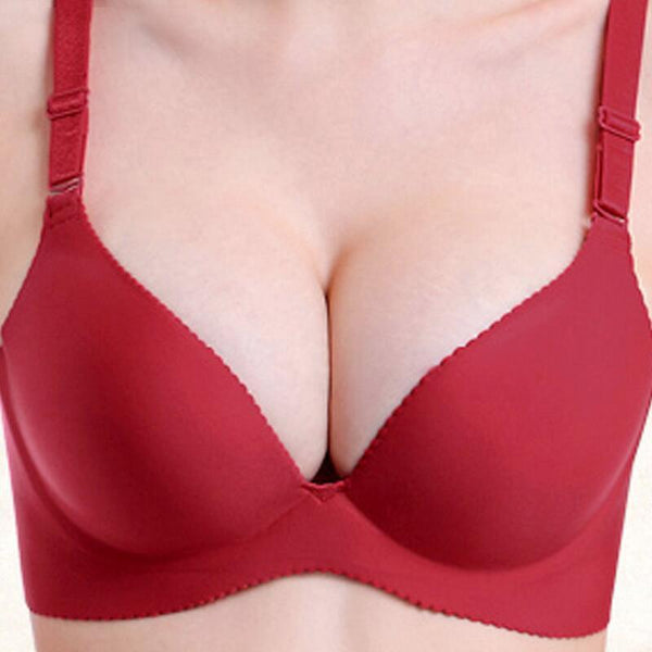 Sexy Deep U Cup Bras For Women Push Up Lingerie Seamless Bralette Backless Plunge Intimates