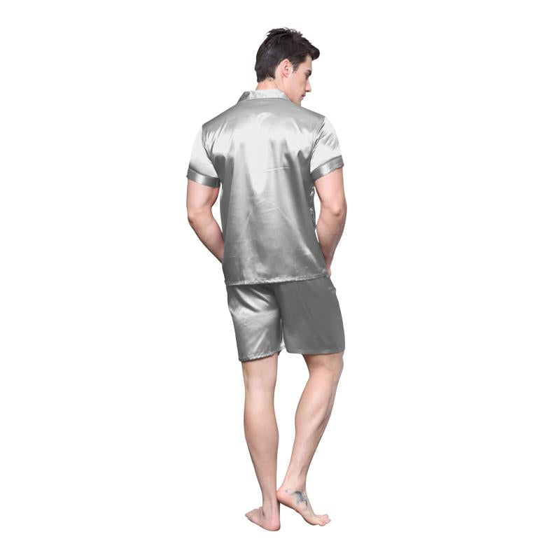 Men's Satin Silk Sleepwear Pajama Set - Soft & Comfortable Secondary image