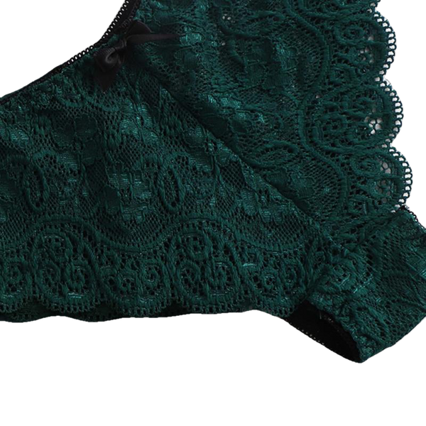 Army Green Sexy Floral Lace Cami Lingerie Set Burgundy Women Bra And Brief Sets Wireless Sexy Underwear Bra Set - Sheseelady