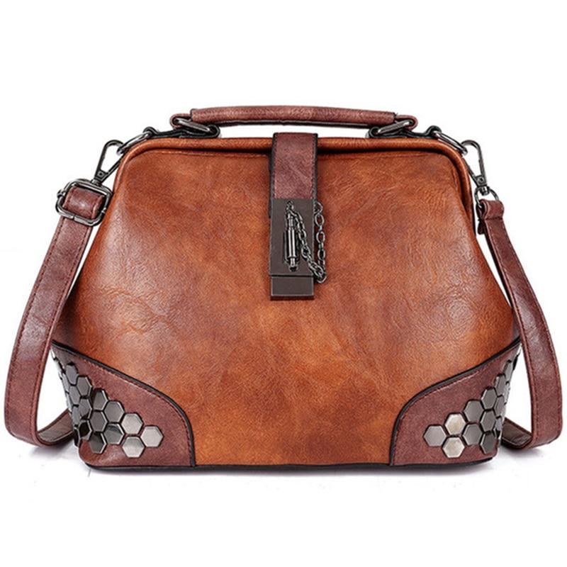 Women Handbag Leather Small Doctor Crossbody Handbag Main image