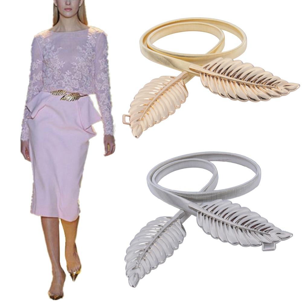 Women Metal Vintage Waist Belt Leaf Design Chain Main image