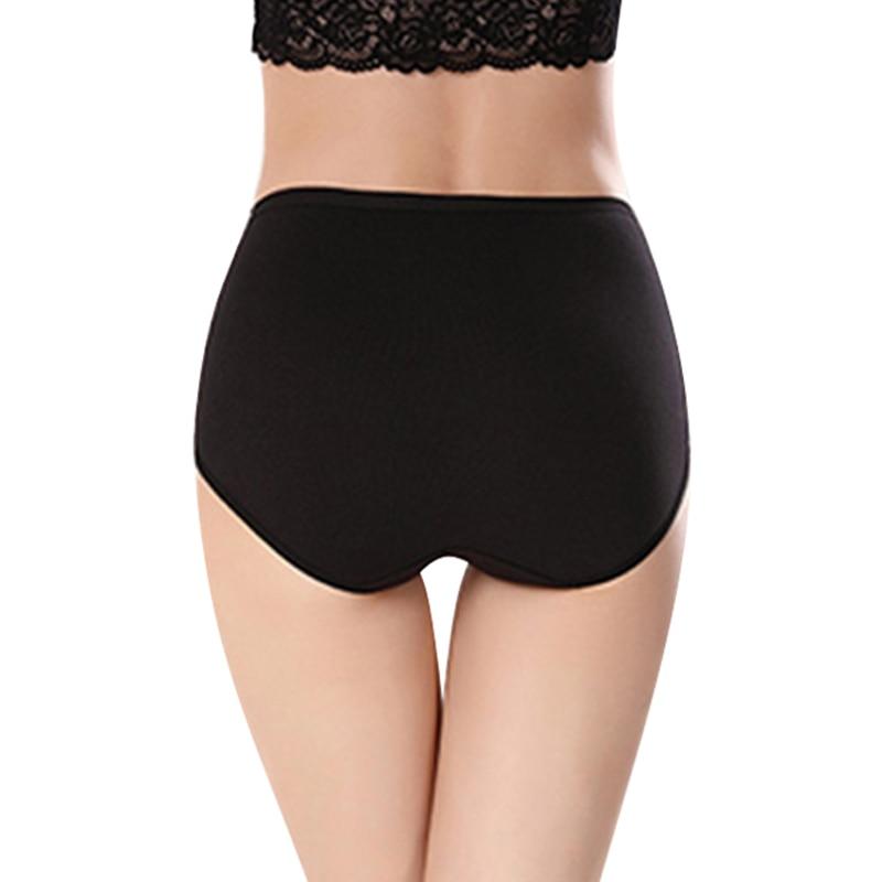 Women Comfortable Cotton High Waist Underwear Ultra-Thin Briefs
