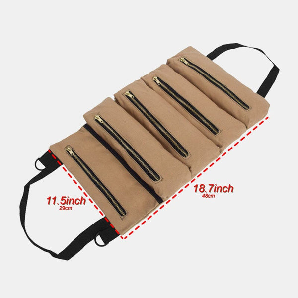 Portable Multi-Functional Canvas Car Storage Bag & Tool Organizer