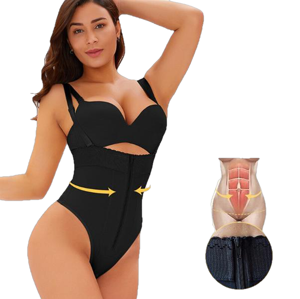 Shapewear Sexy Lace Smooth Plunge Body Briefer Seamless U Bodysuit Bridal Thong Secondary image