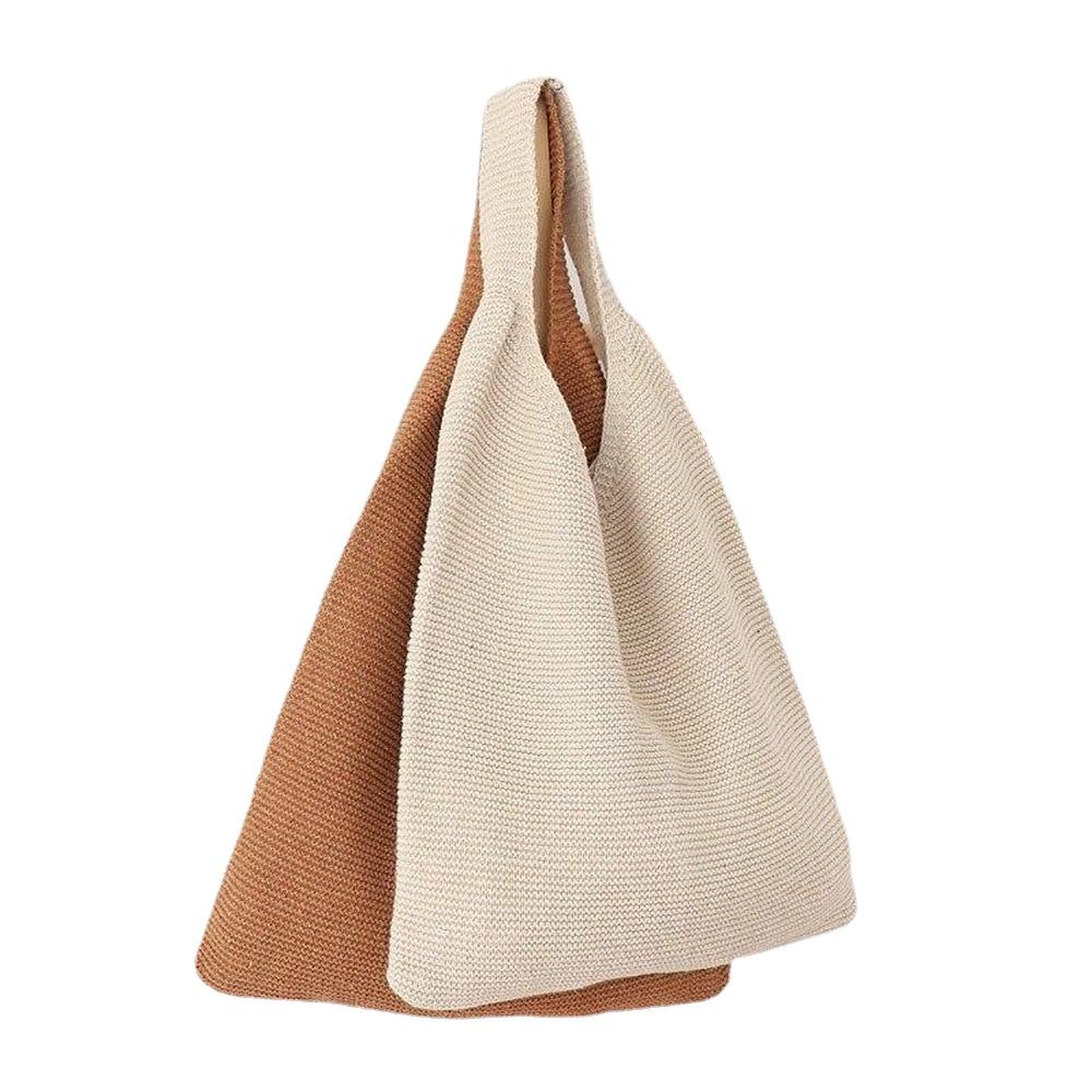 Woolen Knitted Braid Handbag Crochet Winter Korean Fashion Art Chic Autumn And Shoulder Bags Tote for Women Secondary image