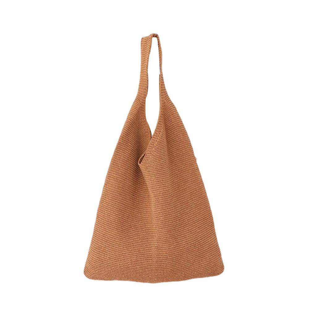 Woolen Knitted Braid Handbag Crochet Winter Korean Fashion Art Chic Autumn And Shoulder Bags Tote for Women