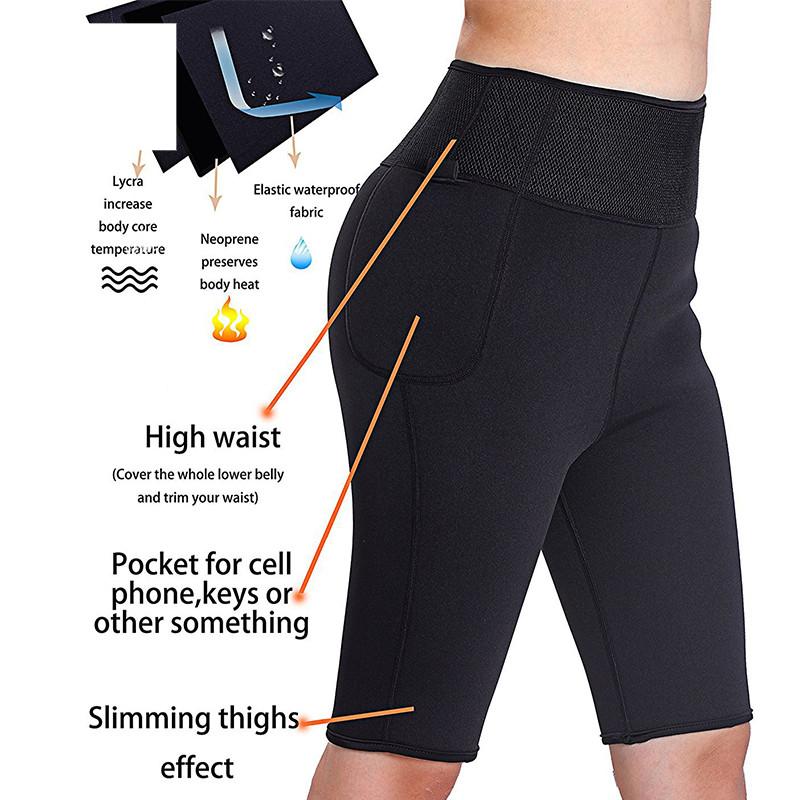 Women Sauna Hot Sweat Fat Burning Compression Slimming Leggings for Indoor Outdoor