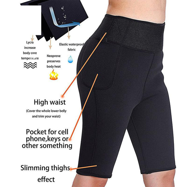 Women Sauna Hot Sweat Fat Burning Compression Slimming Leggings for Indoor Outdoor