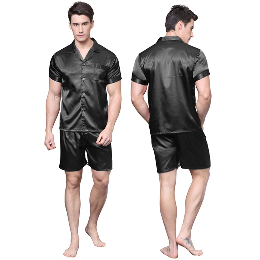 Men's Satin Silk Sleepwear Pajama Set - Soft & Comfortable