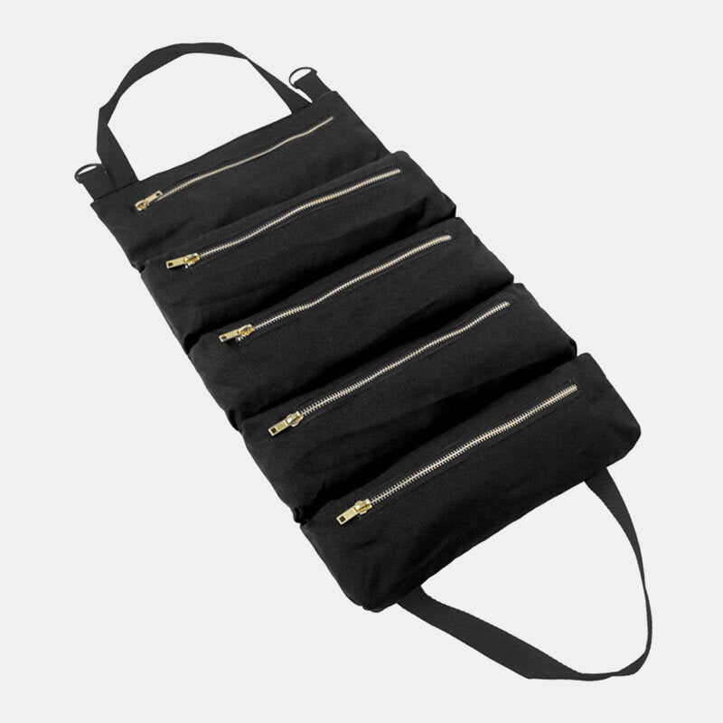 Portable Multi-Functional Canvas Car Storage Bag & Tool Organizer