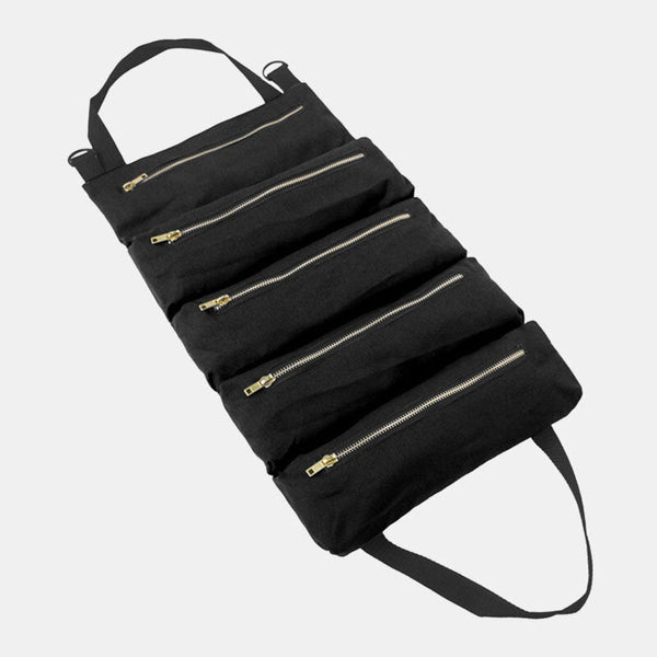 Portable Multi-Functional Canvas Car Storage Bag & Tool Organizer